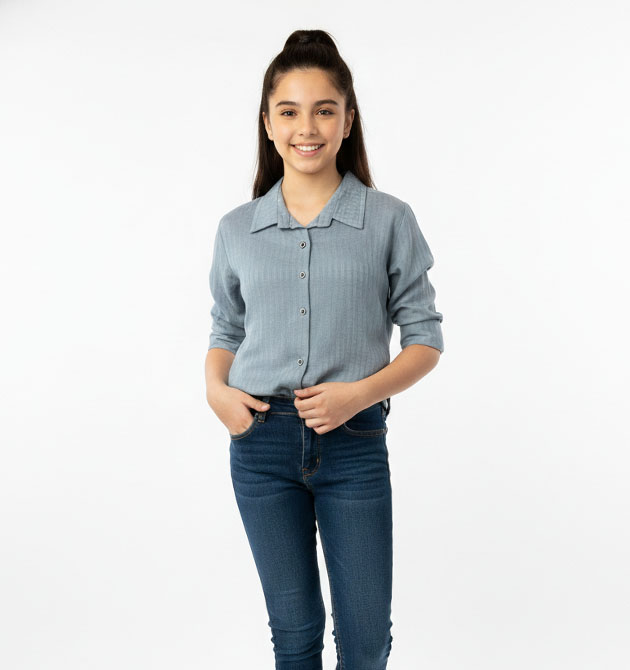 GIRLS WESTERN SHIRT (M) 