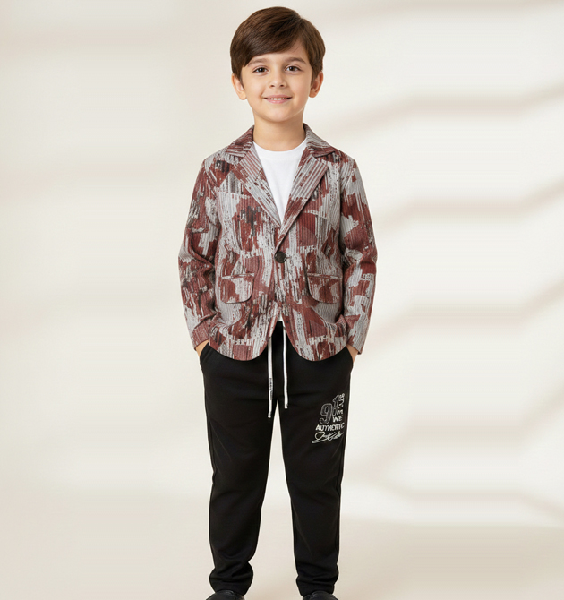 Boys' 3-Piece Urban Shirt & Jogger Set (.6 TO 1 YRS)