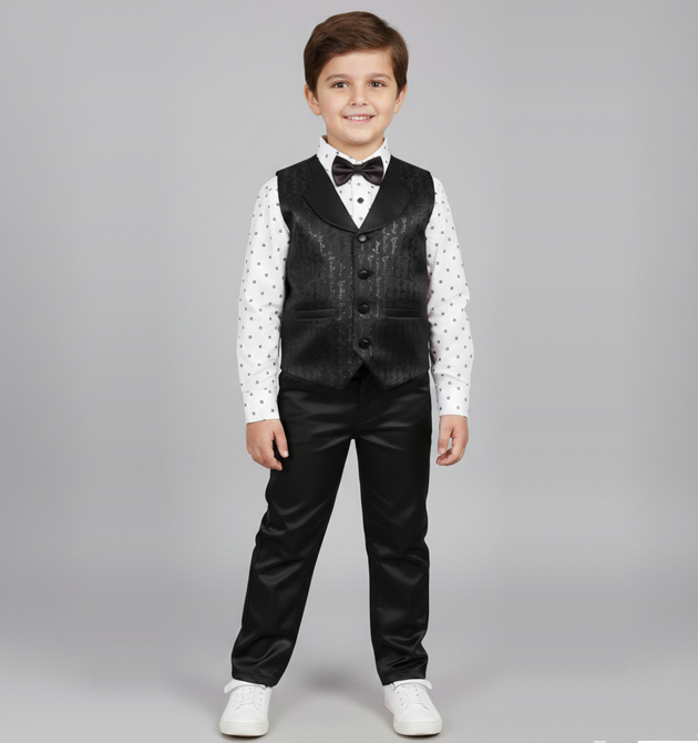Boys' Formal 4-Piece Waistcoat & Pant Set (4 YRS)