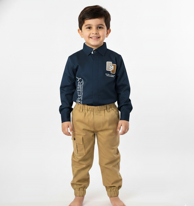 Boys' Urban Cargo Set – Midnight Navy & Classic Tan (2 YRS)