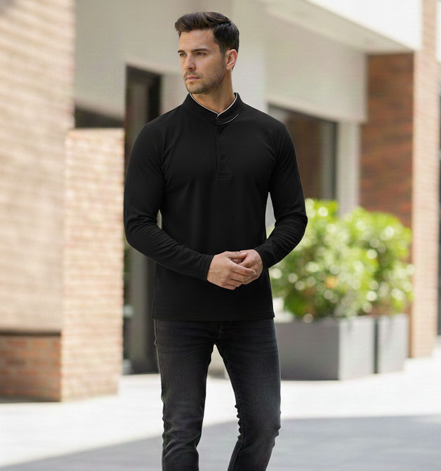 Mens T Shirt Full Sleeve Prince Color XL